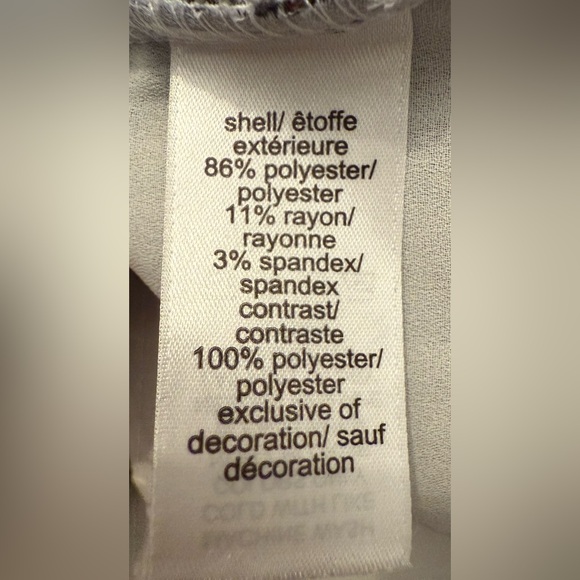 Maurices Charcoal and Ivory Lace Hem Tunic - Picture 5 of 6